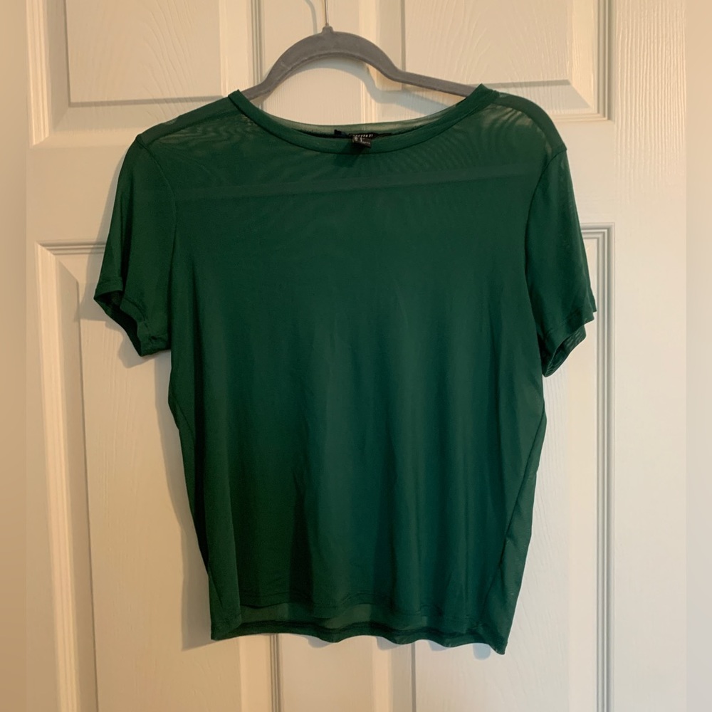 Forever 21 - Sheer Green T-Shirt - Size S